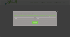Desktop Screenshot of ambiancemarketing.com